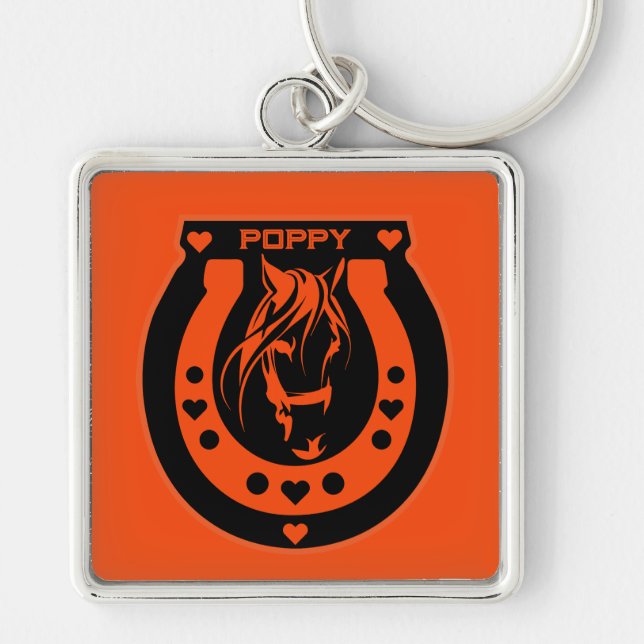 Equestrian Horseback Riders Keychain (Front)