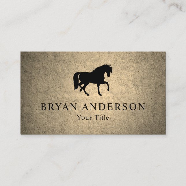 Equestrian Horseback Riding Business Card (Front)