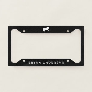 Equestrian Horseback Riding License Plate Frame