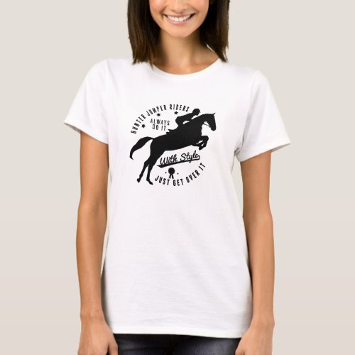 Equestrian Hunter Jumper Horse Tee Shirt