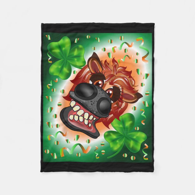 Equestrian Irish Costume Horse  Fleece Blanket (Front)