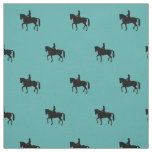 Equestrian Jade Dressage Printed by the Yard Fabric