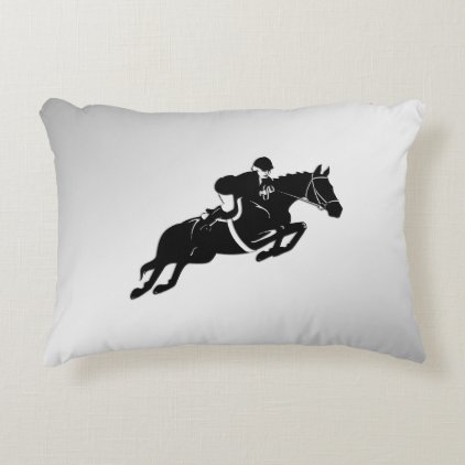 Equestrian Jumper Accent Pillow