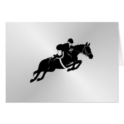 Equestrian Jumper Card