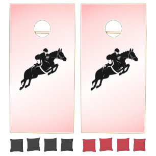 Equestrian Jumper Cornhole Set