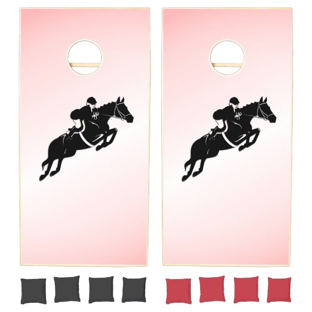 Equestrian Jumper Cornhole Set (Set)