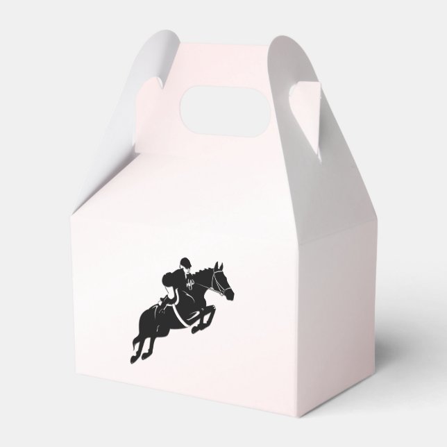 Equestrian Jumper Favor Boxes (Front Side)