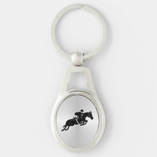 Equestrian Jumper Horse Keychain