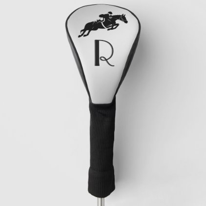 Equestrian Jumper Initial Golf Head Cover