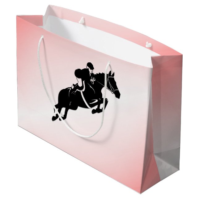 Equestrian Jumper Large Gift Bag (Back Angled)