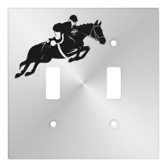 Equestrian Jumper Light Switch Cover (Front)