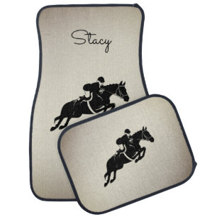 Equestrian Jumper Personal Car Mat