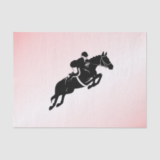 Equestrian Jumper Pink Tissue Paper