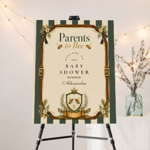 Equestrian Parents To Bee Baby Shower Foam Board