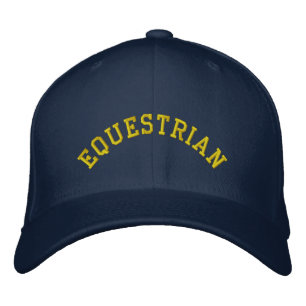 Equestrian Personalized Name Horse Rider Embroidered Baseball Cap