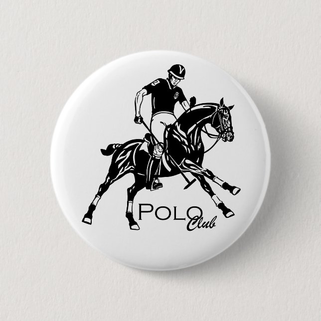 equestrian polo club button (Front)