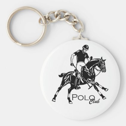 equestrian polo club keychain