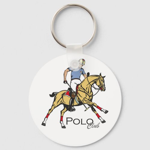 equestrian polo club keychain