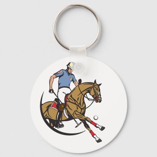 equestrian polo club keychain