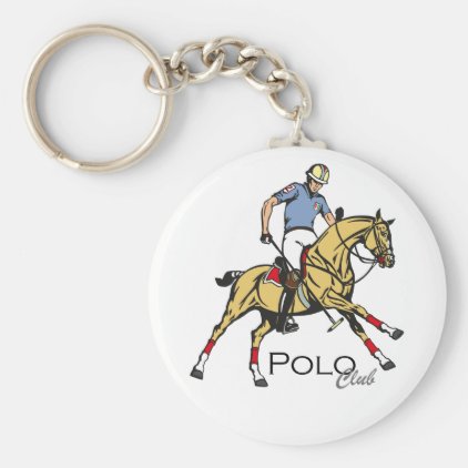 equestrian polo club keychain