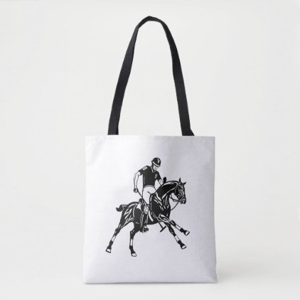 equestrian polo club tote bag