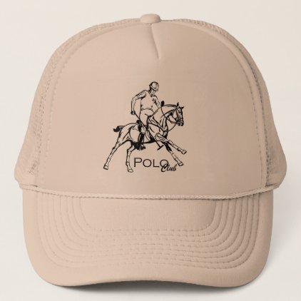 equestrian polo club trucker hat