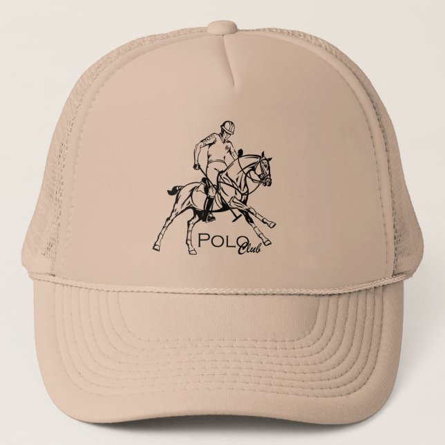 equestrian polo club trucker hat (Front)