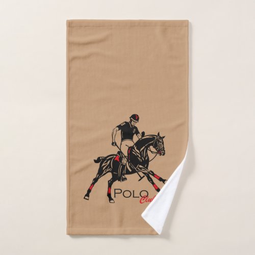 equestrian polo sport club bath towel set