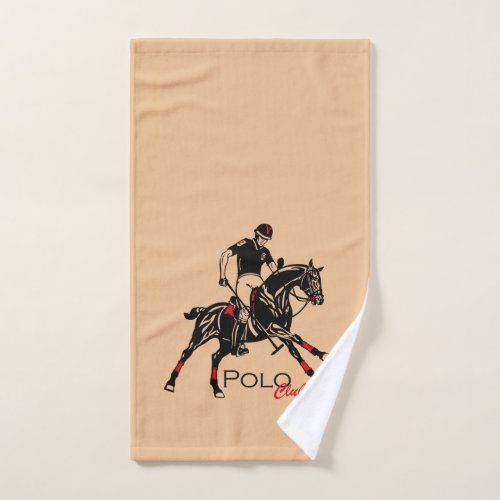 equestrian polo sport club bath towel set