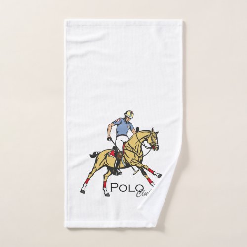 equestrian polo sport club bath towel set