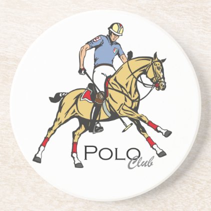 equestrian polo sport club coaster