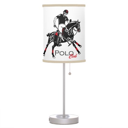 equestrian polo sport club desk lamp