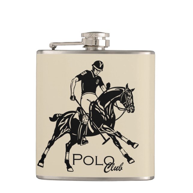 equestrian polo sport club flask (Front)