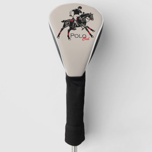 equestrian polo sport club golf head cover