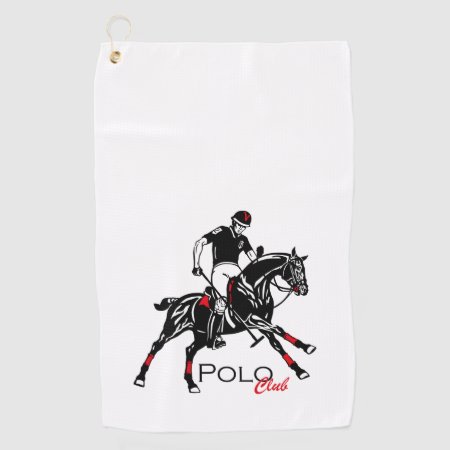 Equestrian Polo Sport Club Golf Towel