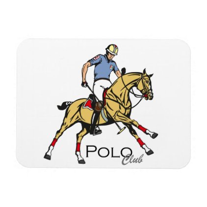 equestrian polo sport club magnet