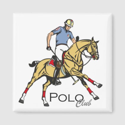 equestrian polo sport club magnet