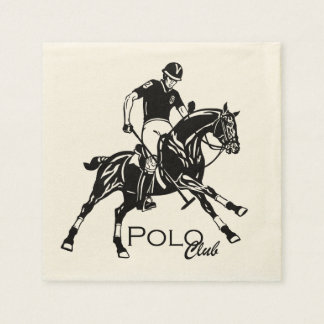 equestrian polo sport club paper napkins