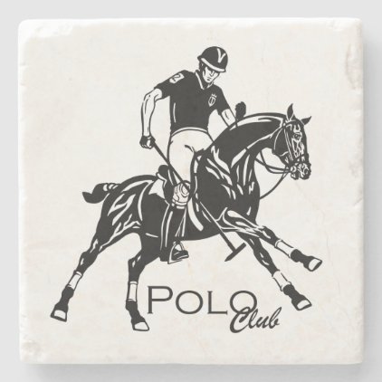 equestrian polo sport club stone coaster