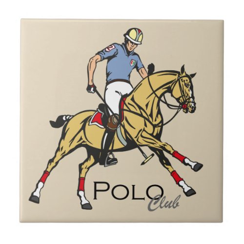 equestrian polo sport club tile
