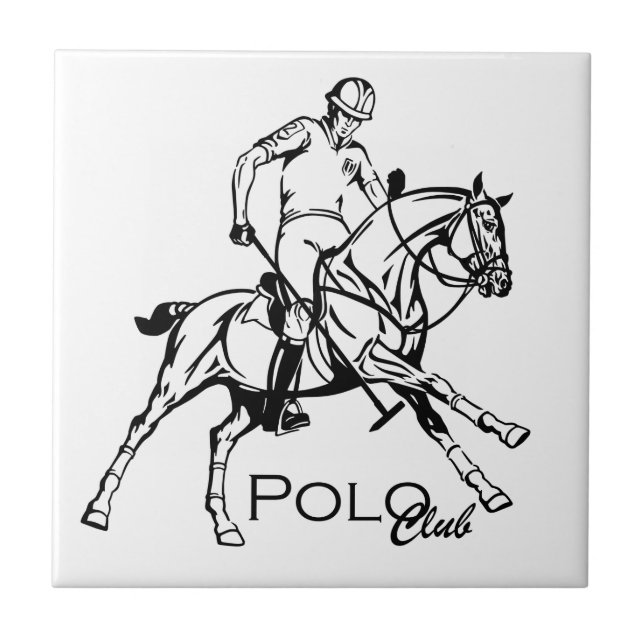 equestrian polo sport club tile (Front)
