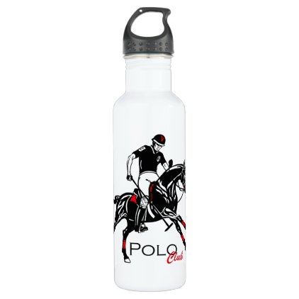 equestrian polo sport club water bottle