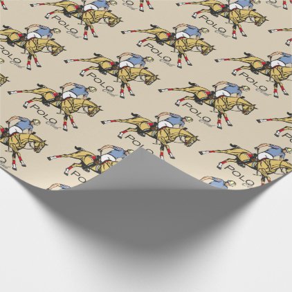 equestrian polo sport club wrapping paper