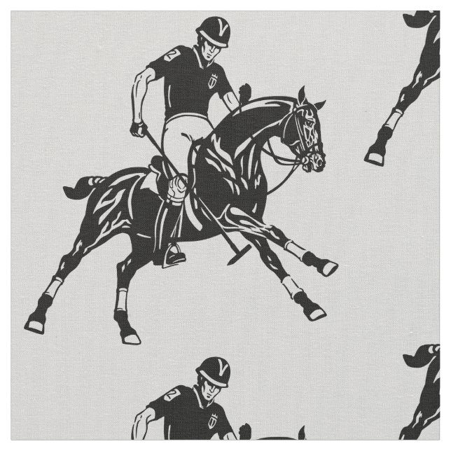 equestrian polo sport fabric (Close Up)