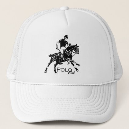 equestrian polo sport trucker hat