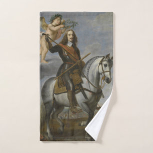 “Equestrian Portrait" art hand towel