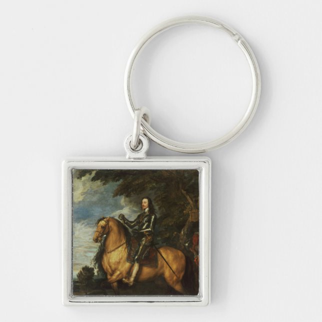 Equestrian Portrait of Charles I  c.1637-38 Keychain (Front)