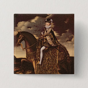 Equestrian Portrait of Henri IV Pinback Button