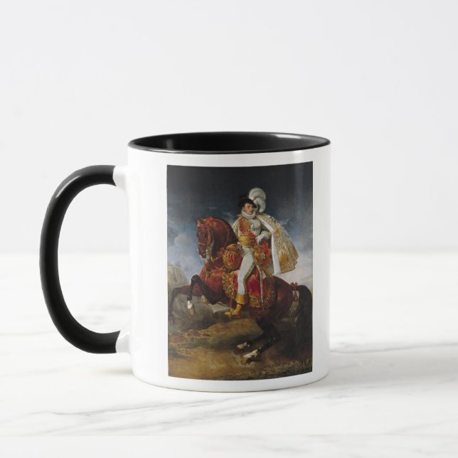 Equestrian Portrait of Jerome Bonaparte  1808 Mug (Left)
