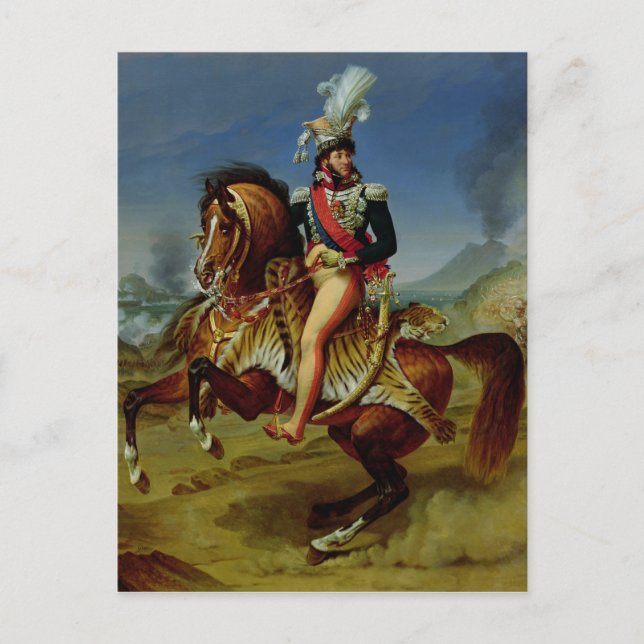 Equestrian Portrait of Joachim Murat  1812 Postcard (Front)